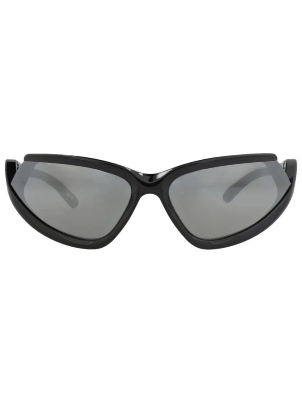 New Balenciaga Women's Sunglasses Shield Wrap Bio Injection Frame Unisex Black
